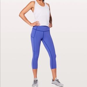 NWOT cropped periwinkle lululemon leggings